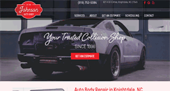 Desktop Screenshot of johnsonautobodyinc.com